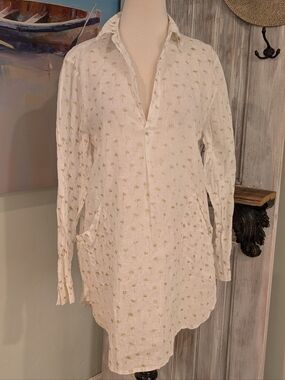 For Cynthia Beachwear Linen Cover Up